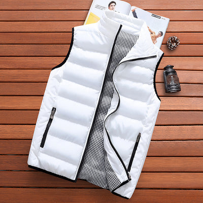 Chaleco Térmico para Hombre con Cuello Alto - Abrigo Casual Invierno Seda Algodón - Image 6