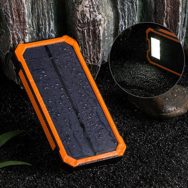Banco de Energía Solar 20000 mAh Triple Protección