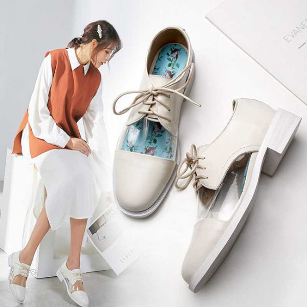 Zapatos Casuales de Cuero para Mujer - Estilo Ejecutivo Minimalista