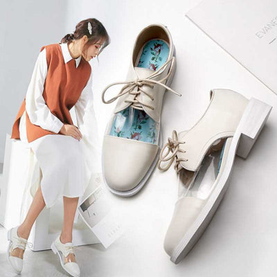 Zapatos Casuales de Cuero para Mujer - Estilo Ejecutivo Minimalista