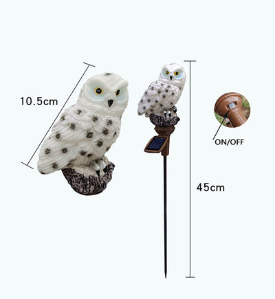 Luz Solar LED Decorativa con Forma de Búho para Jardín - Image 6