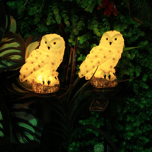 Luz Solar LED Decorativa con Forma de Búho para Jardín - Image 5