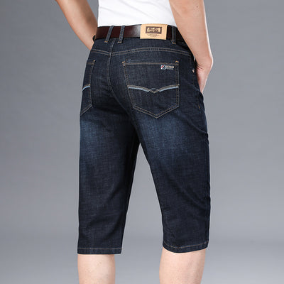 Jeans Cropped Cintura Alta Corte Recto Estilo Ejecutivo - Image 7