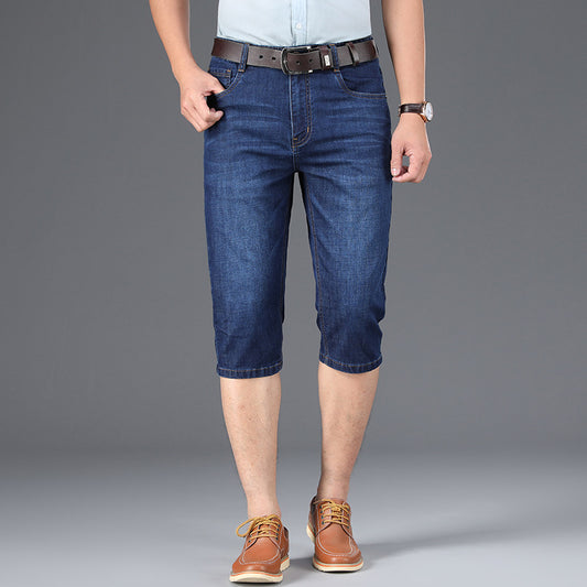 Jeans Cropped Cintura Alta Corte Recto Estilo Ejecutivo - Image 2