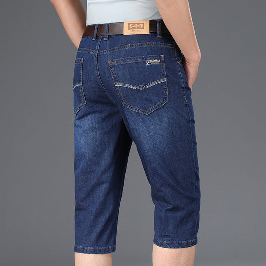 Jeans Cropped Cintura Alta Corte Recto Estilo Ejecutivo - Image 5