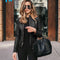 Blazer de Cuero PU para Mujer - Colección Otoño Invierno