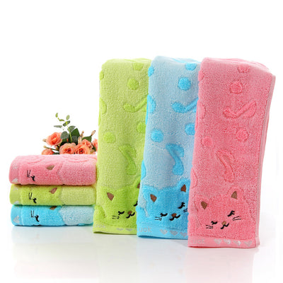 Toallas de Baño Fibra de Bambú con Diseño Gatito - Image 13
