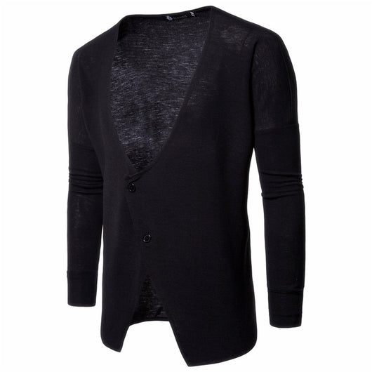 Suéter Casual de Cuello Redondo para Hombre - Manga Larga Colores Sólidos - Image 3