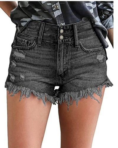 Shorts Atrevidos con Flecos Rasgados y Hebillas en Tobillos - Image 3