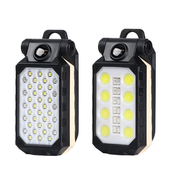 Linterna LED Recargable USB Plegable con Imán - Luz de Trabajo COB Impermeable