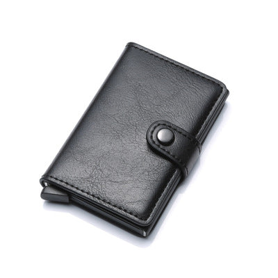 Billetera Vintage para Hombre con Protección RFID, Cuero y Aluminio - Image 4