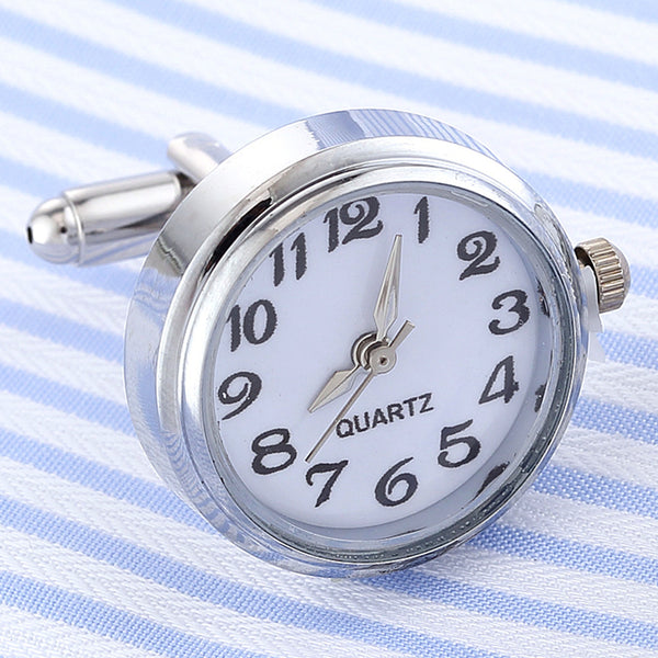 Gemelos de Reloj Mecánico Edición Limitada - Acero Inoxidable con Movimiento Visible