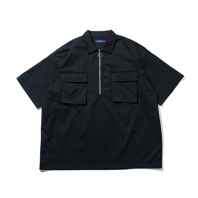Playera Commuter Retro con Cierre Medio, Bolsillos y Protección Impermeable para Hombre - Image 8