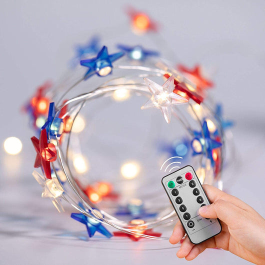 Guirnalda de Luces Navideñas Tricolor en Forma de Estrella - Image 9