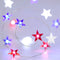 Guirnalda de Luces Navideñas Tricolor en Forma de Estrella
