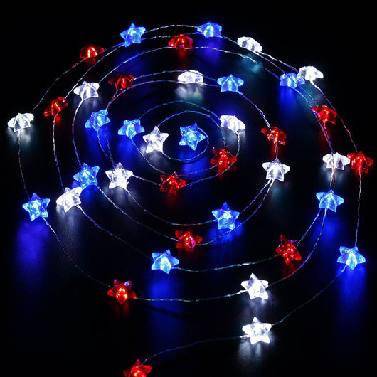 Guirnalda de Luces Navideñas Tricolor en Forma de Estrella - Image 5