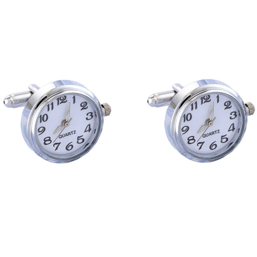 Gemelos de Reloj Mecánico Edición Limitada - Acero Inoxidable con Movimiento Visible
