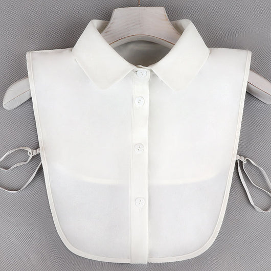 Blusa Casual de Gasa con Cuello Postizo Elegante - Image 16