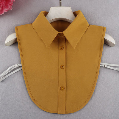 Blusa Casual de Gasa con Cuello Postizo Elegante - Image 18