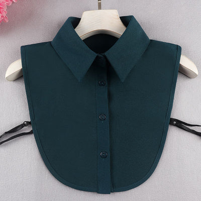 Blusa Casual de Gasa con Cuello Postizo Elegante - Image 20