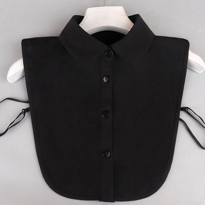 Blusa Casual de Gasa con Cuello Postizo Elegante - Image 7