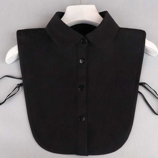 Blusa Casual de Gasa con Cuello Postizo Elegante - Image 7