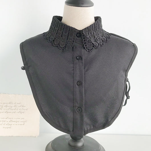 Blusa Casual Versátil con Cuello Postizo Desmontable - Image 57