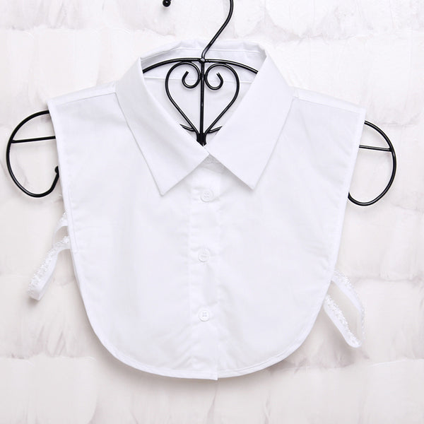 Blusa Casual Versátil con Cuello Postizo Desmontable - Image 2