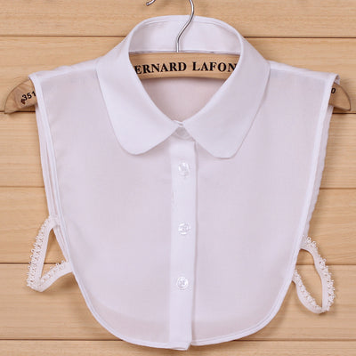 Blusa Casual Versátil con Cuello Postizo Desmontable - Image 4