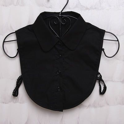 Blusa Casual Versátil con Cuello Postizo Desmontable - Image 5