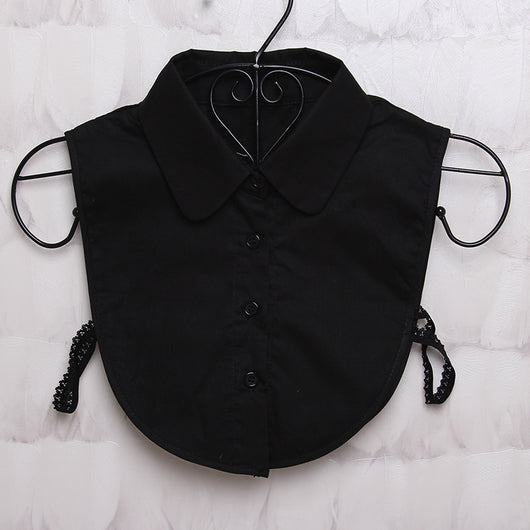 Blusa Casual Versátil con Cuello Postizo Desmontable - Image 5
