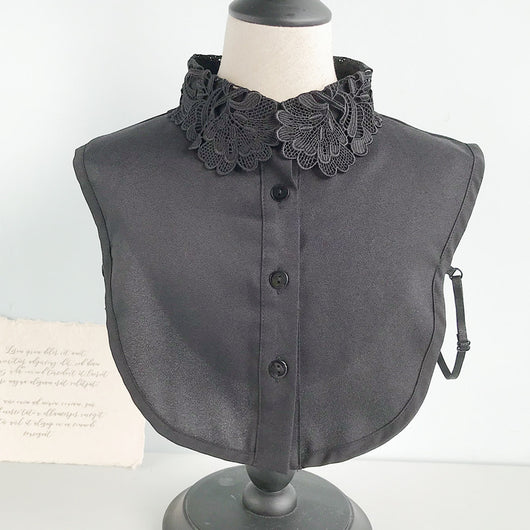 Blusa Casual Versátil con Cuello Postizo Desmontable - Image 33