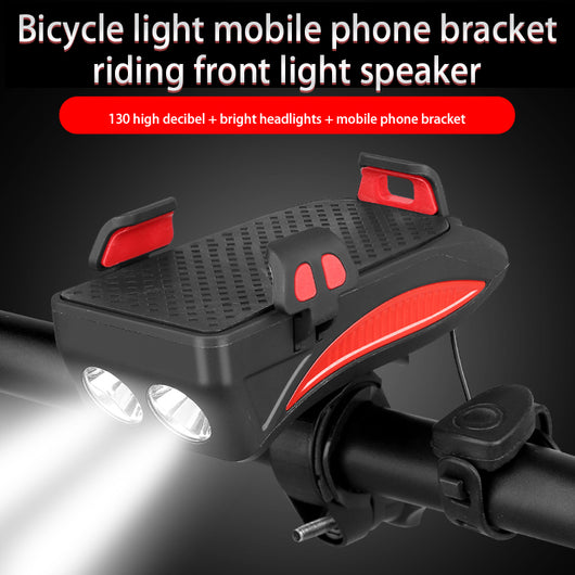 Soporte Multifuncional para Celular en Bicicleta con Cargador, Luz LED y Timbre - Image 20