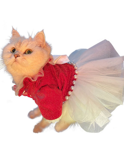 Vestido Elegante para Gatas - Tutu Princesa con Diseño de Boda - Image 8