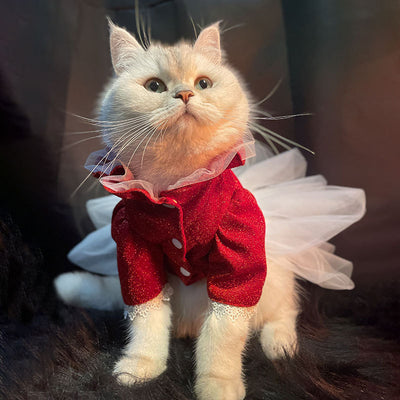 Vestido Elegante para Gatas - Tutu Princesa con Diseño de Boda - Image 5