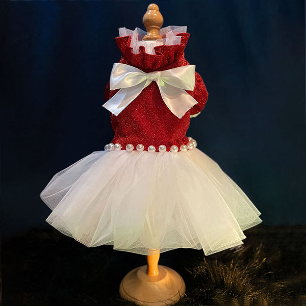 Vestido Elegante para Gatas - Tutu Princesa con Diseño de Boda
