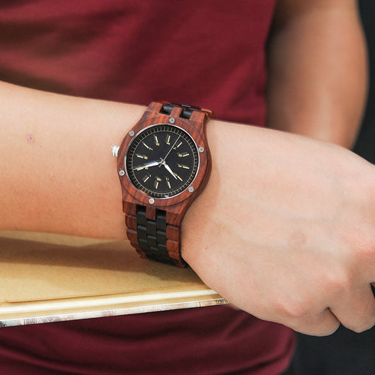Reloj de Madera para Hombre - Diseño Rústico Único con Movimiento de Cuarzo - Image 7