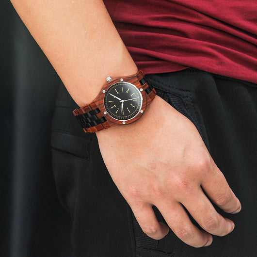 Reloj de Madera para Hombre - Diseño Rústico Único con Movimiento de Cuarzo - Image 4