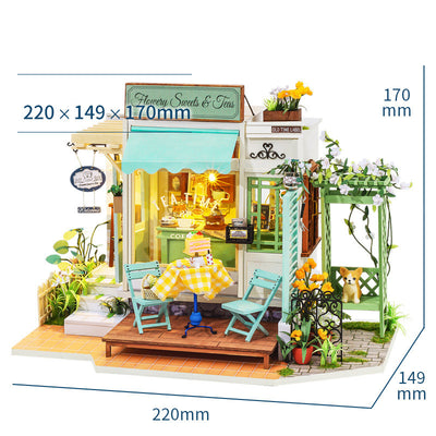 Casa de Té Artesanal en Miniatura - Modelo Decorativo para Tarde de Relax - Image 3