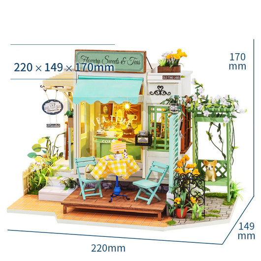 Casa de Té Artesanal en Miniatura - Modelo Decorativo para Tarde de Relax - Image 6