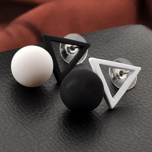 Aretes Asimétricos de Estrella de Cinco Puntas - Image 2
