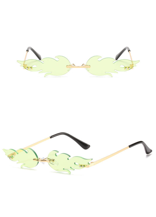 Gafas de Sol Rimless Extravagantes - Diseño Único y Moderno