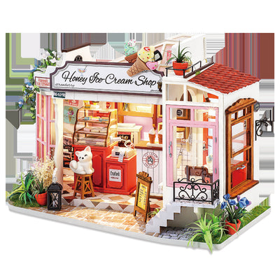 Casa de Té Artesanal en Miniatura - Modelo Decorativo para Tarde de Relax