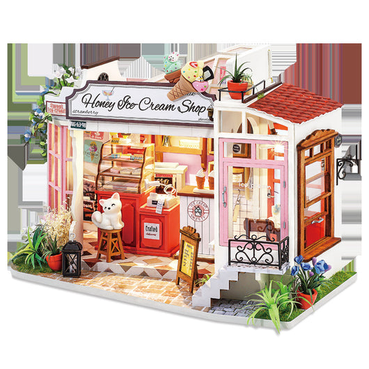 Casa de Té Artesanal en Miniatura - Modelo Decorativo para Tarde de Relax
