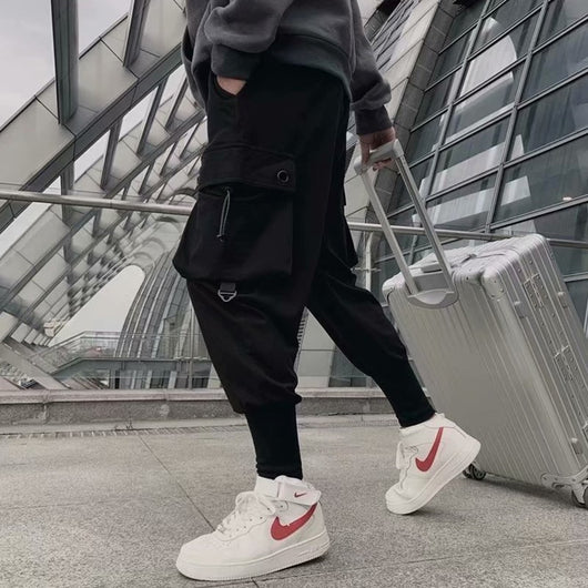 Pantalones Deportivos para Hombre Largo hasta el Tobillo Negro Profundo - Image 8