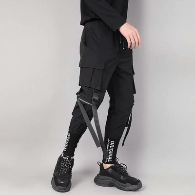 Pantalones Harem Ajustados con Bolsillos 3D y Bordados en los Tobillos - Image 11