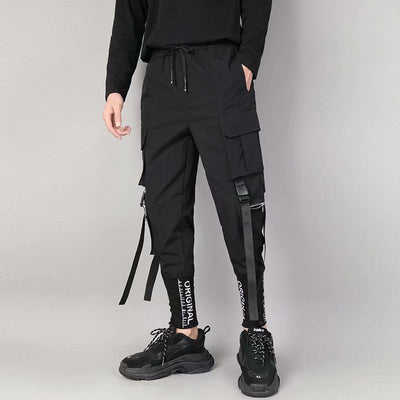 Pantalones Harem Ajustados con Bolsillos 3D y Bordados en los Tobillos - Image 9