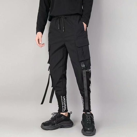 Pantalones Harem Ajustados con Bolsillos 3D y Bordados en los Tobillos - Image 9
