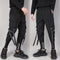 Pantalones Harem Ajustados con Bolsillos 3D y Bordados en los Tobillos