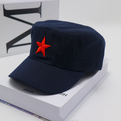 Gorra de Béisbol Visera Plana Roja Estilo Militar - Image 9